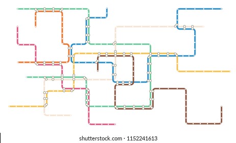 Metro subway map