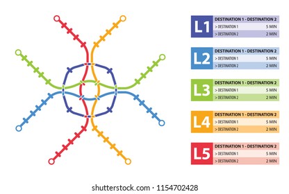 Metro subway map