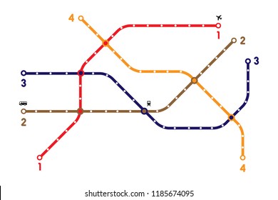 Metro subway map