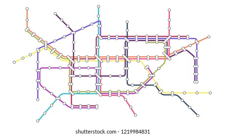 Metro subway map