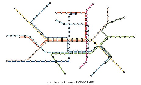 Metro subway map
