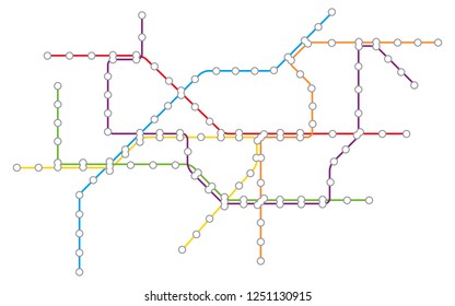 Metro subway map