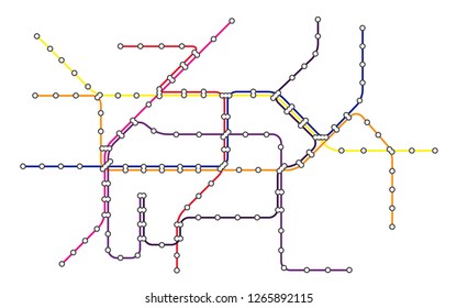 Metro subway map