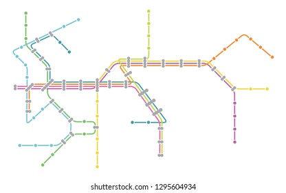 Metro subway map