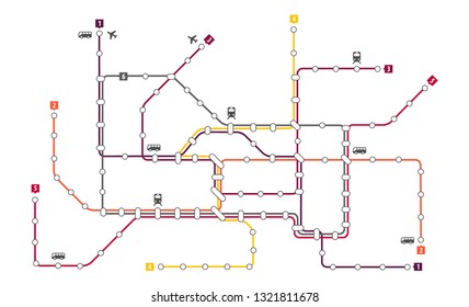 Metro subway map