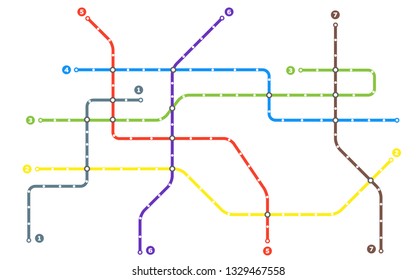 Metro subway map