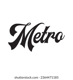 texto del metro sobre fondo blanco.