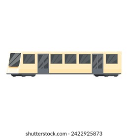 Vector de dibujos animados del icono del Metro. Depósito eléctrico. Mapa de navegación del servicio