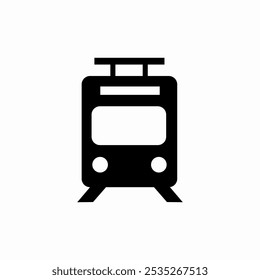 metro train icon sign vector