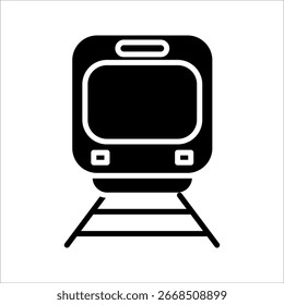 U-Bahn-Symbol. Symbol einzeln auf weißem Hintergrund. Vektorgrafik. farblich bearbeitbar.