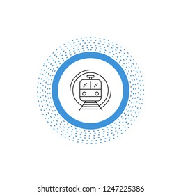 metro, train, smart, public, transport Line Icon. Vector isolated illustration