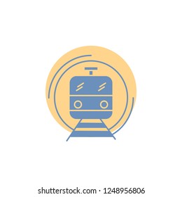 metro, train, smart, public, transport Glyph Icon.