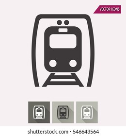 Metro vector icon. Illustration isolated for graphic and web design.