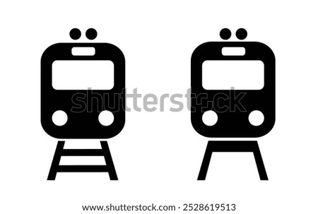 Metro vector icons set. Metro icon