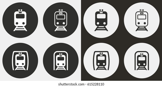 Metro vector icons set. Illustration isolated for graphic and web design.