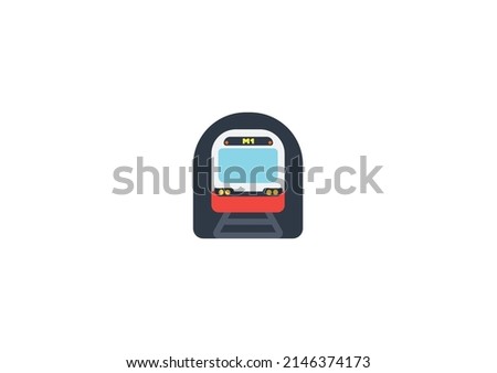 Metro Vector Isolated Emoticon. Metro Icon