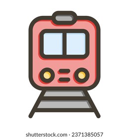 Metro Vector Thick Line Filled Colors Icon For Personal And Commercial Use.
