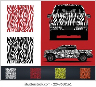 Metro Wrap Series Small Zebra Animal Print Car Wrap Film