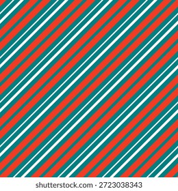 Metroid Red and Macquarie Geometric Diagonal Lines Vector Seamless Pattern