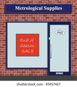The Metrological Supplies shop has an end of season sale