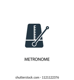 metronome creative icon. Simple element illustration. metronome concept symbol design from music collection. Can be used for web and mobile.
