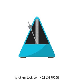 Metronome drawing used for rhythm acquisition. Vector