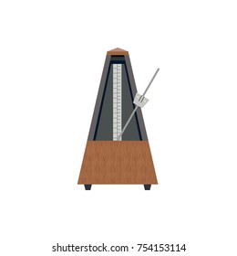 Metronome Flat Icon Isolated on the White Background.