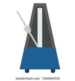 Metronome flat illustration