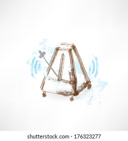 metronome grunge icon