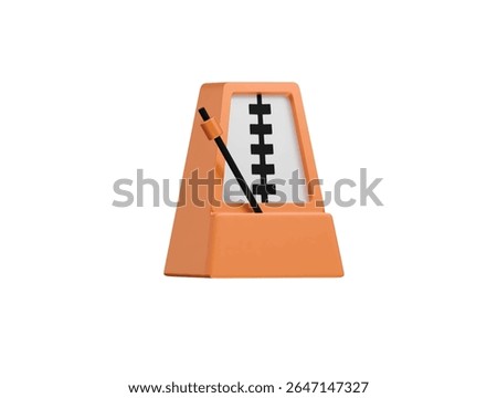 metronome icon 3d illustration render