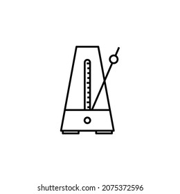 Metronome icon design template vector isolated illustration