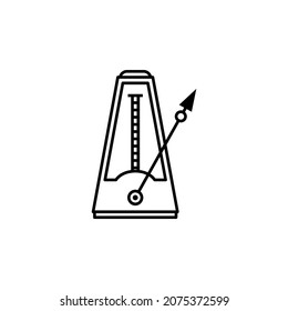 Metronome icon design template vector isolated illustration