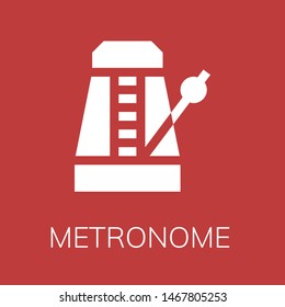  Metronome icon. Editable  Metronome icon for web or mobile.