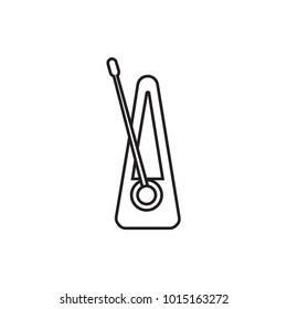 metronome icon illustration isolated vector sign symbol