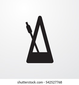 metronome icon illustration isolated vector sign symbol