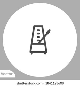 Metronome icon sign vector,Symbol, logo illustration for web and mobile
