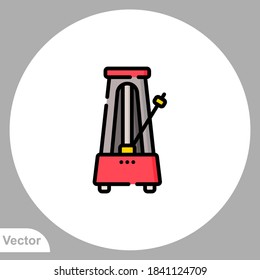 Metronome icon sign vector,Symbol, logo illustration for web and mobile