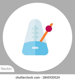 Metronome icon sign vector,Symbol, logo illustration for web and mobile