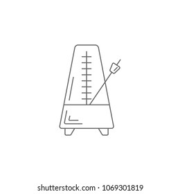 Metronome icon. Simple element illustration. Metronome symbol design template. Can be used for web and mobile on white background