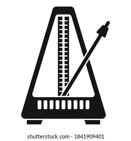 Metronome icon. Simple illustration of metronome vector icon for web design isolated on white background