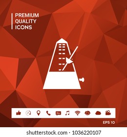 Metronome icon symbol