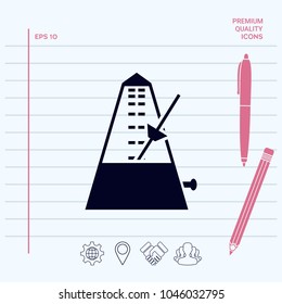 Metronome icon symbol