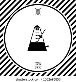 Metronome icon symbol