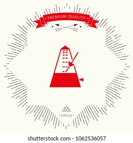 Metronome icon symbol