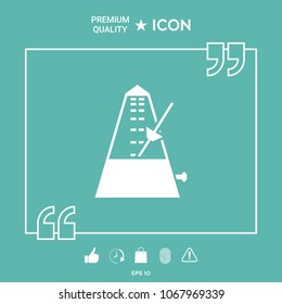 Metronome icon symbol