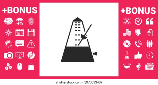 Metronome icon symbol