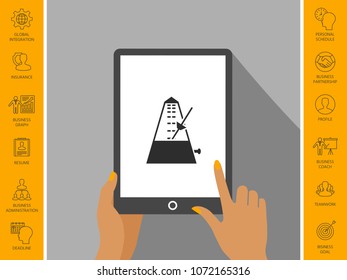 Metronome icon symbol