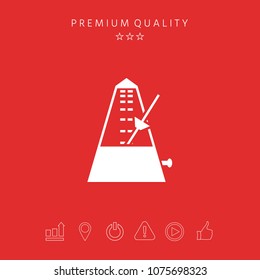 Metronome icon symbol