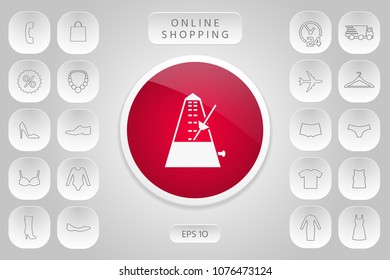 Metronome icon symbol