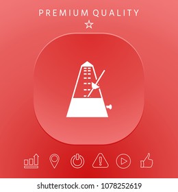 Metronome icon symbol
